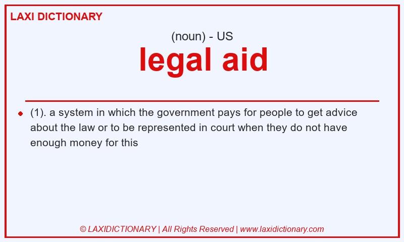 Definition legal aid in American English