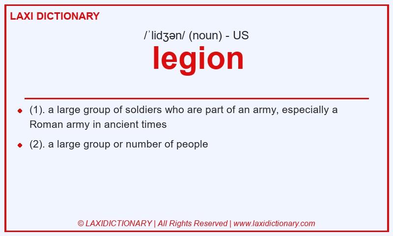 Definition legion in American English