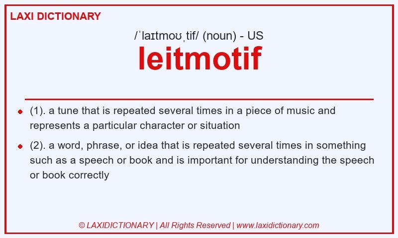 Definition leitmotif in American English