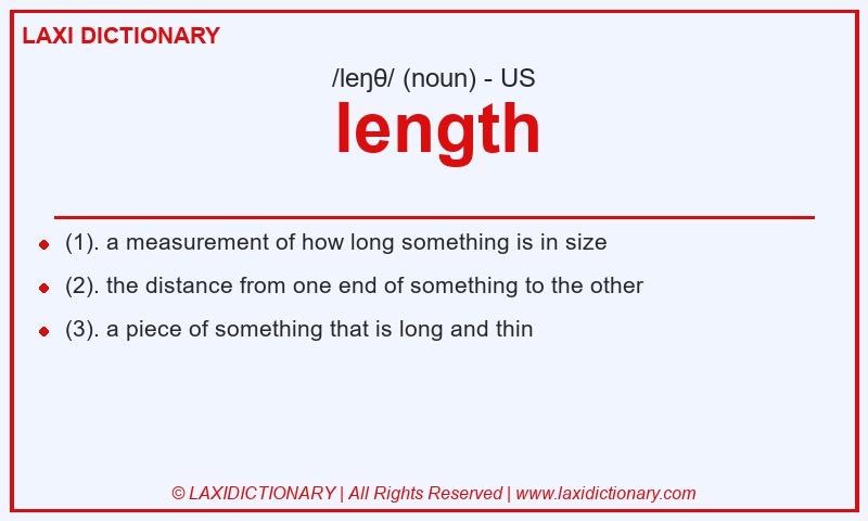 Definition length in American English