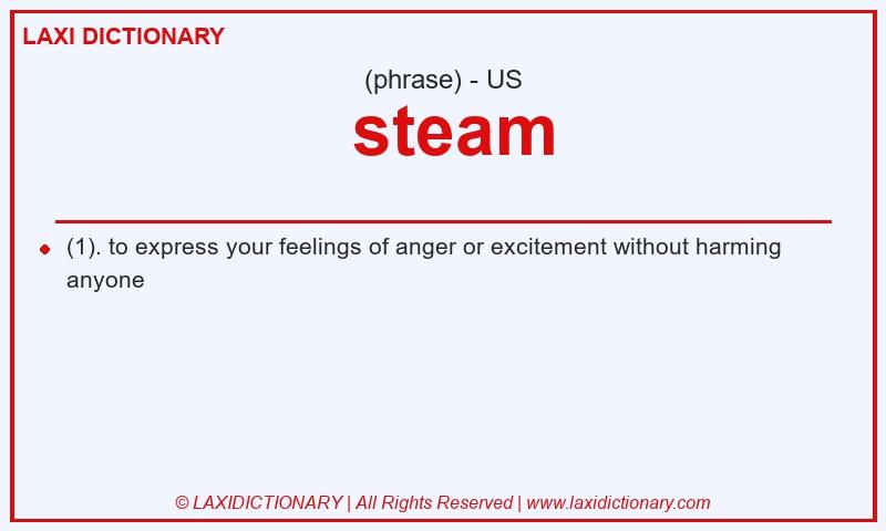 Definition steam in American English