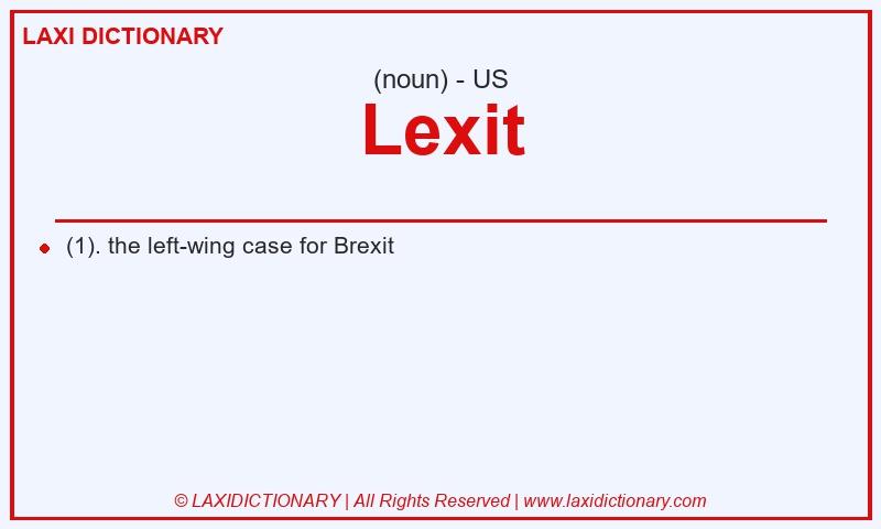 Definition Lexit in American English
