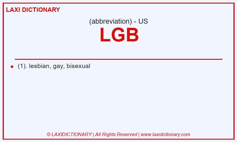 Definition LGB in American English