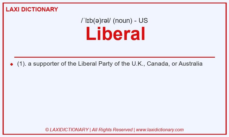 Definition Liberal in American English