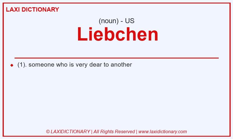 Definition Liebchen in American English