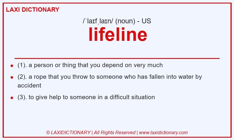 Definition lifeline in American English