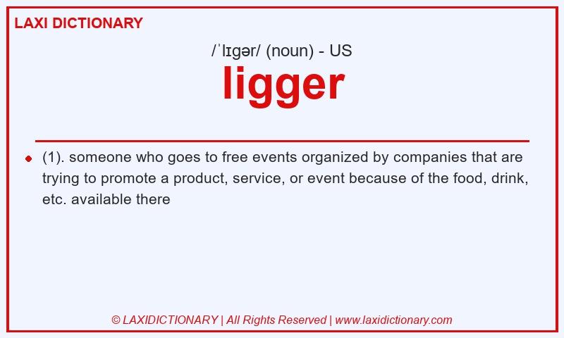 Definition ligger in American English