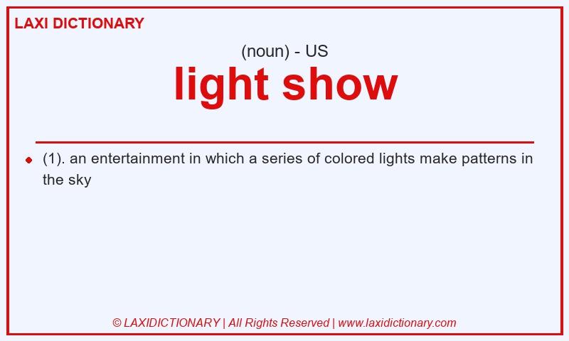 Definition light show in American English