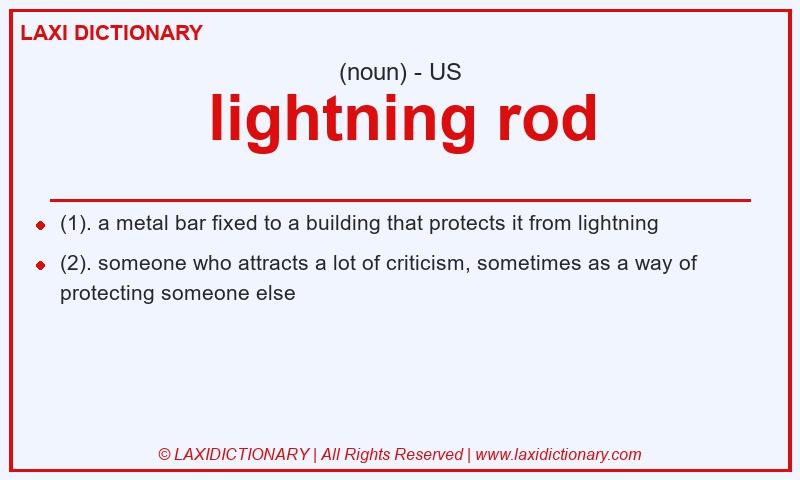 Definition lightning rod in American English