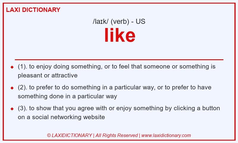 Definition like in American English