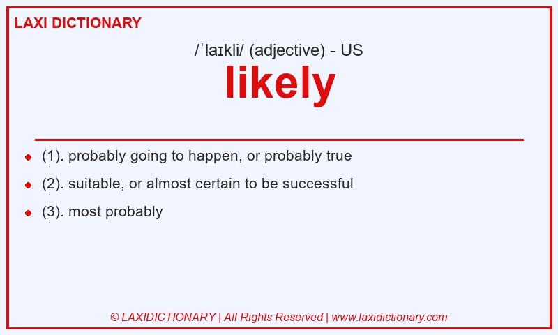 Definition likely in American English