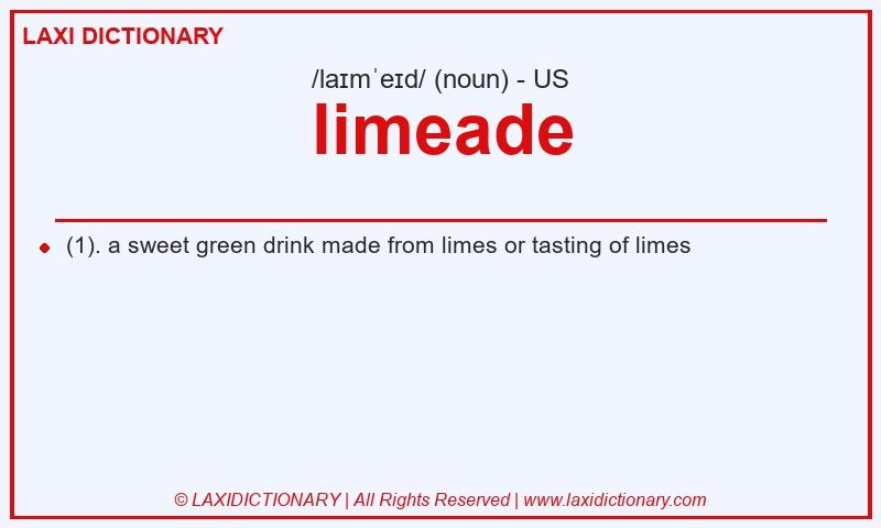 Definition limeade in American English