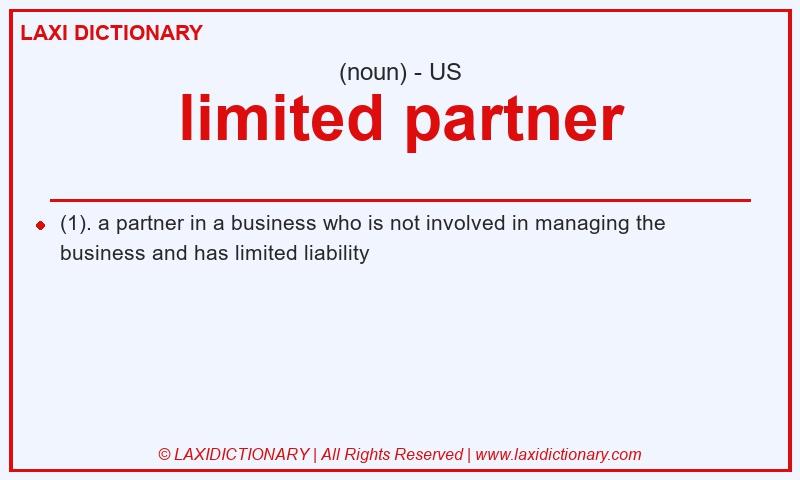 Definition limited partner in American English