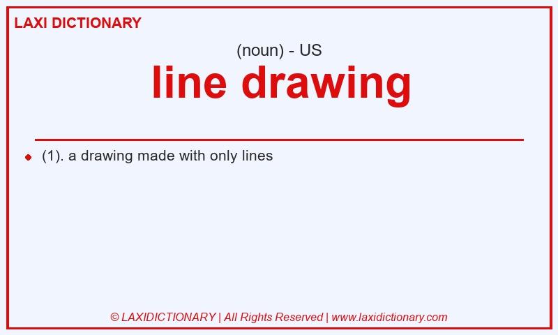 Definition line drawing in American English