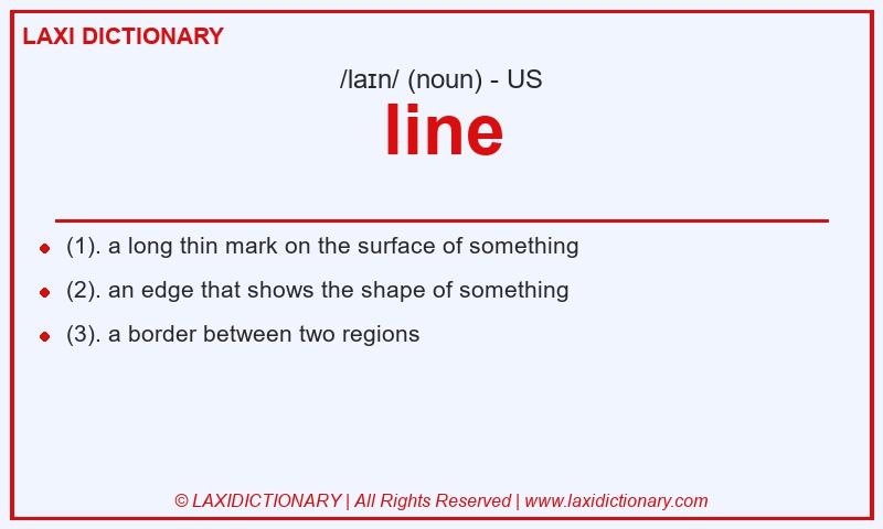 Definition line in American English