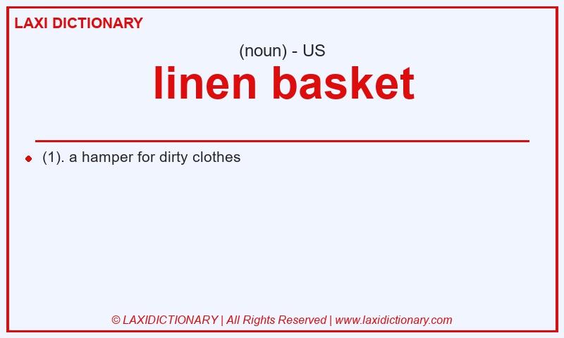 Definition linen basket in American English