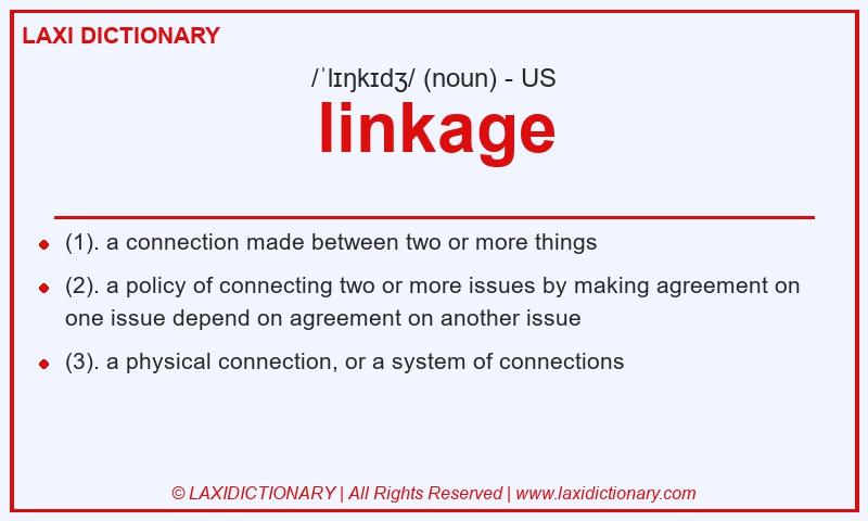 Definition linkage in American English