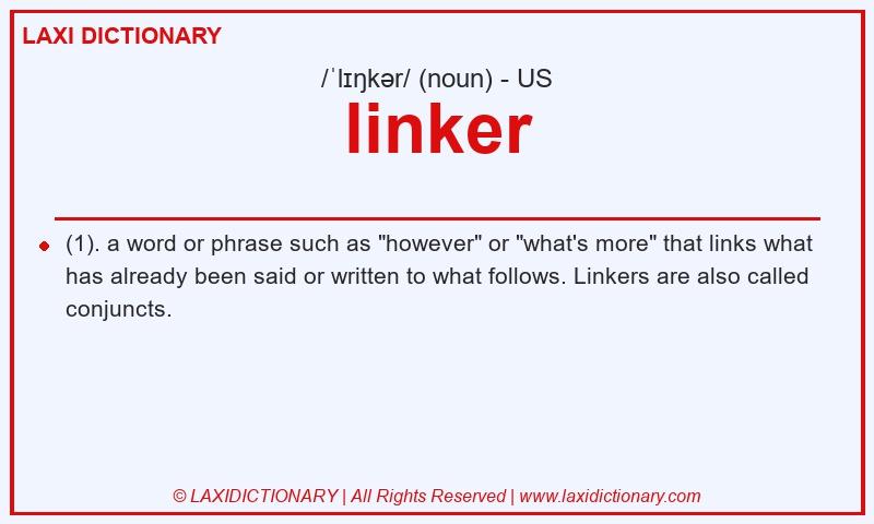 Definition linker in American English