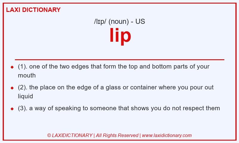 Definition lip in American English