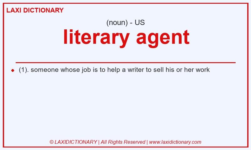 Definition literary agent in American English
