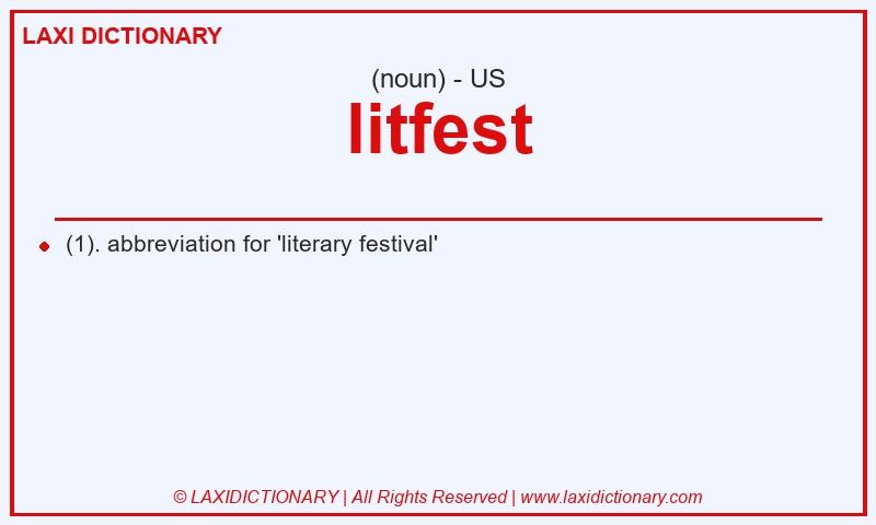Definition litfest in American English