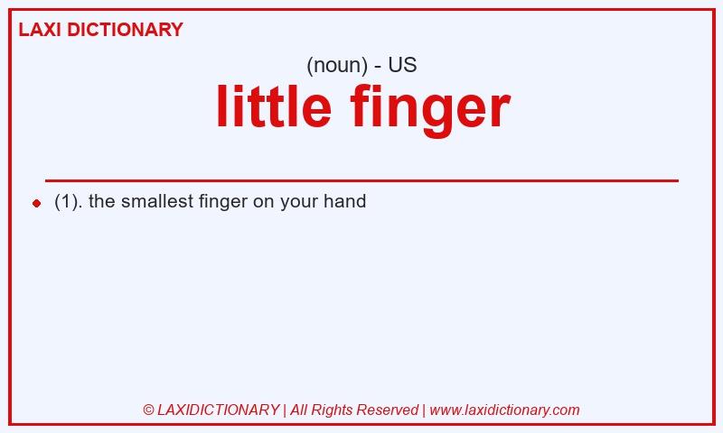 Definition little finger in American English