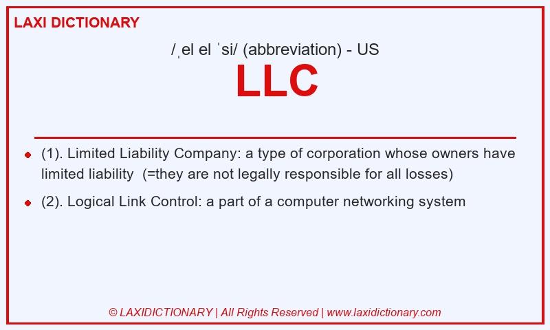 Definition LLC in American English