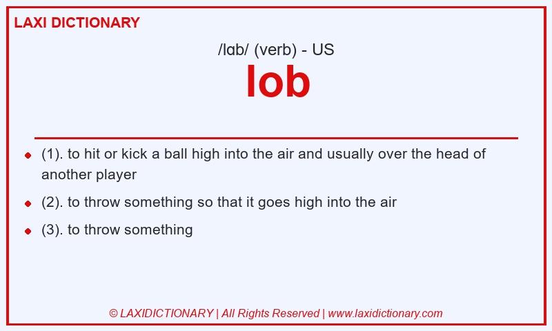 Definition lob in American English