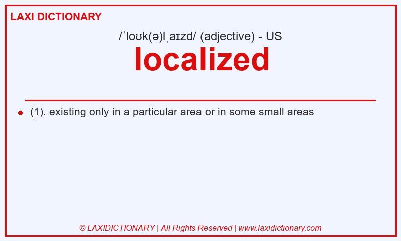 Definition localized in American English