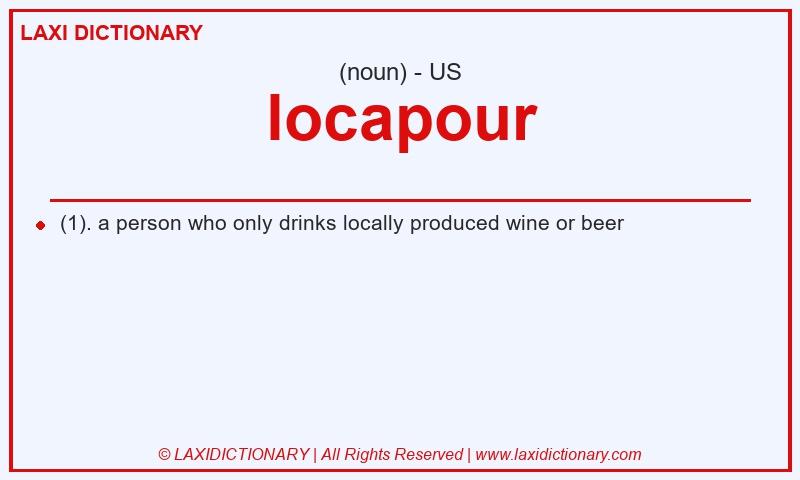 Definition locapour in American English
