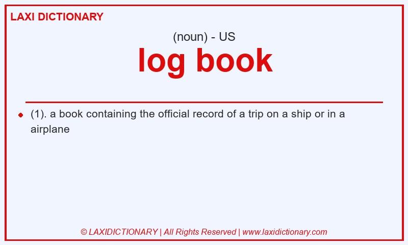 Definition log book in American English