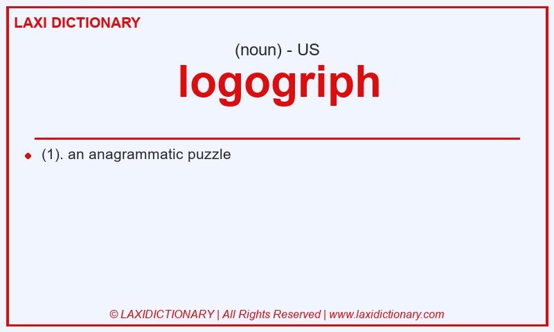 Definition logogriph in American English