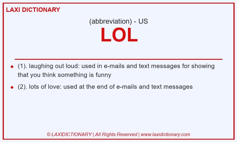 Definition LOL in American English