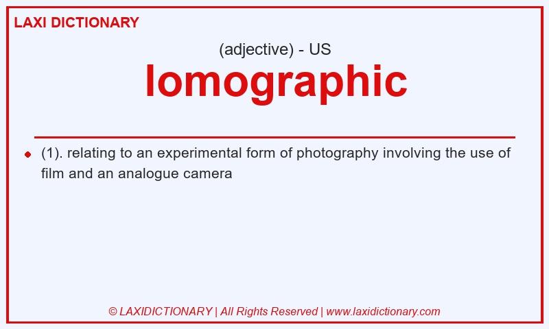 Definition lomographic in American English
