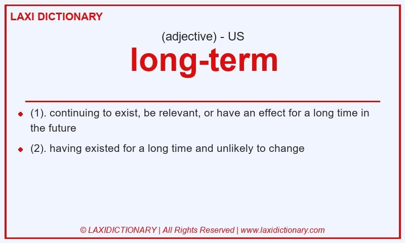 Definition long-term in American English