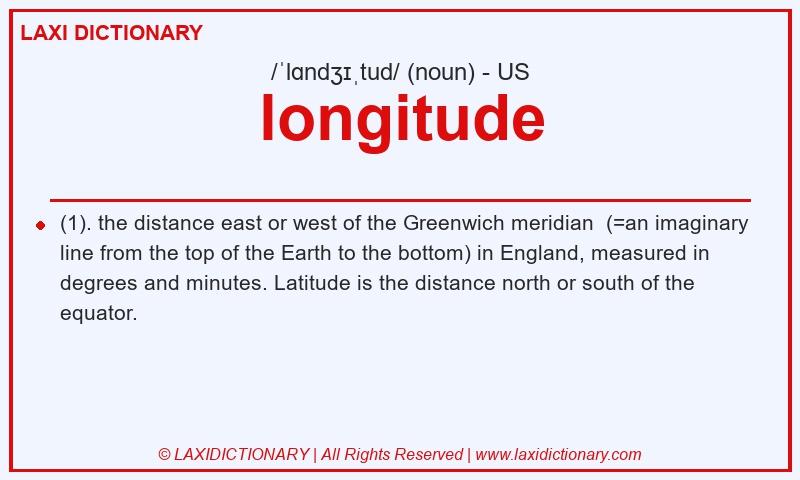 Definition longitude in American English