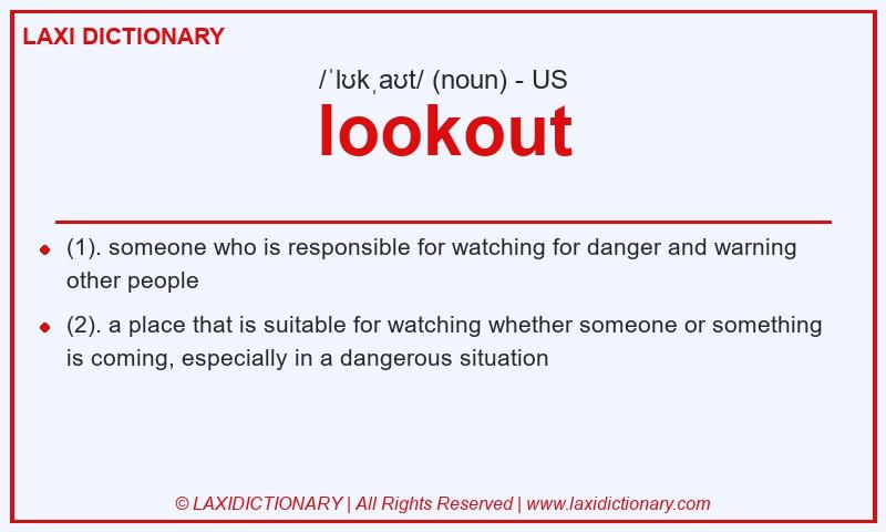 Definition lookout in American English