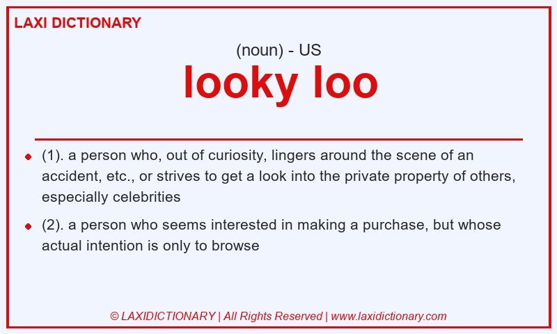 Definition looky loo in American English