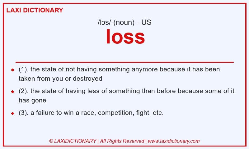 Definition loss in American English