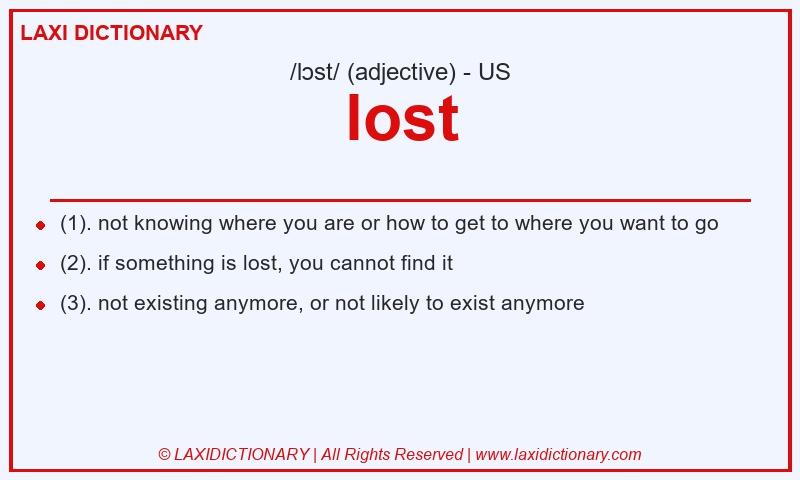 Definition lost in American English