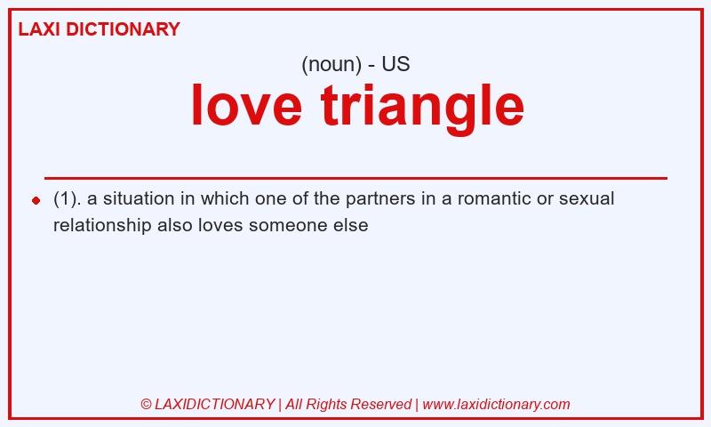 Definition love triangle in American English