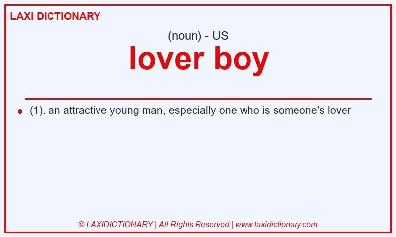 Definition lover boy in American English