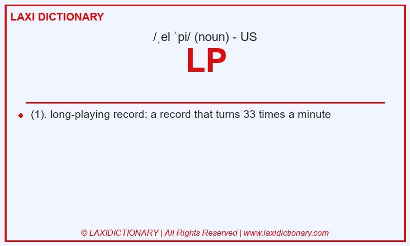 Definition LP in American English