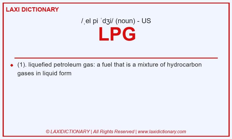 Definition LPG in American English