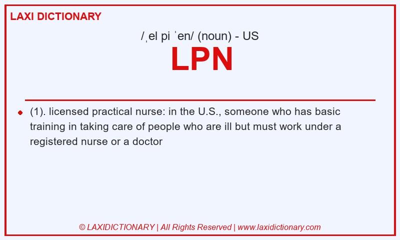 Definition LPN in American English