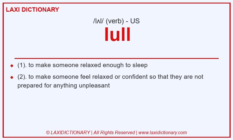 Definition lull in American English