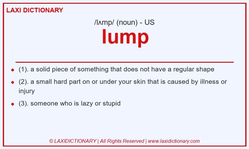 Definition lump in American English