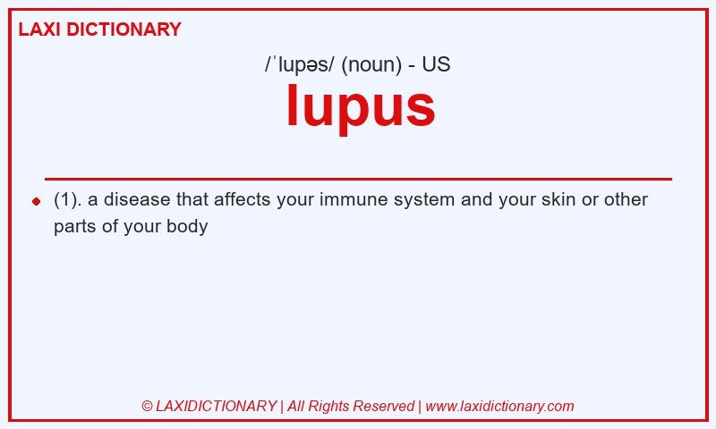 Definition lupus in American English