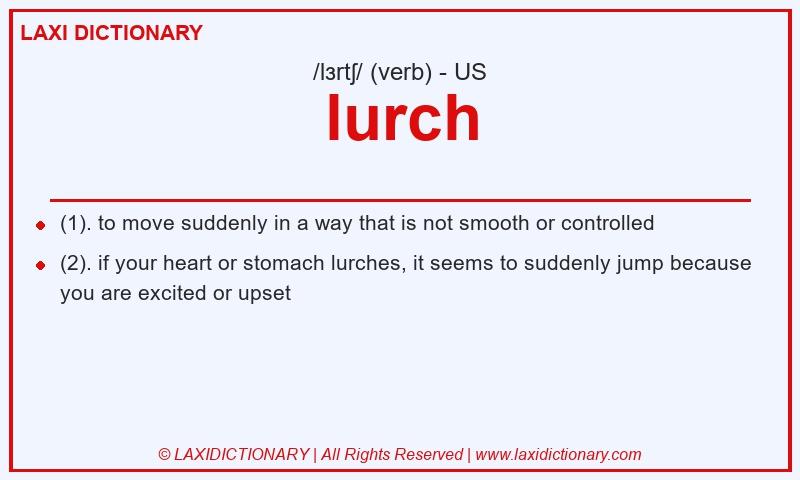 Definition lurch in American English