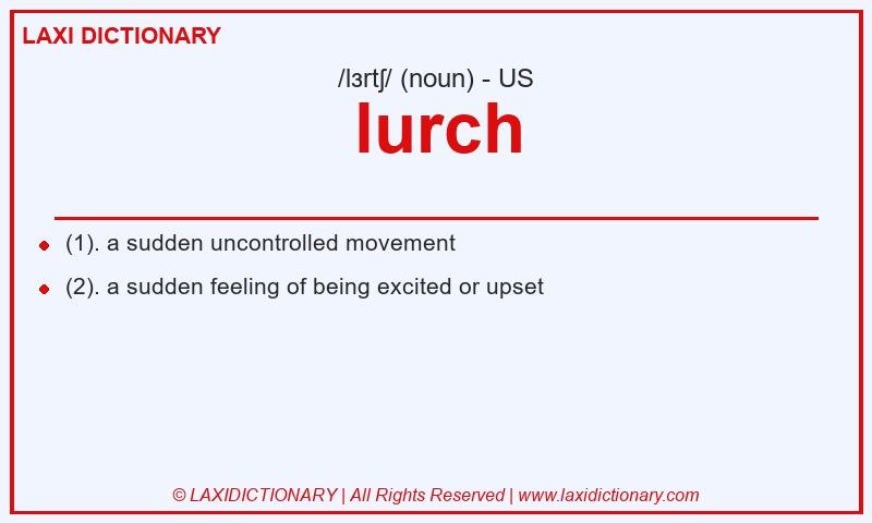 Definition lurch in American English